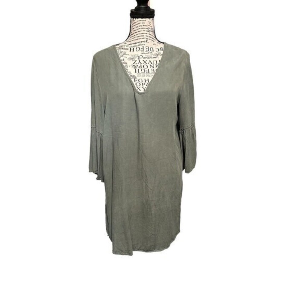 Anthropologie Womens V-neck Shirt Dress By Mauve West Dress Size‎ M